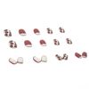 Set of 24 Nail Tips Leopard Nails Fake Nails For Taking Photos, Weddings, Coming-of-Age Ceremonies, Parties, After-Parties, Etc. Pearl Rhinestones