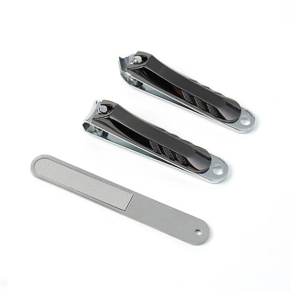 Oce Tin Case Nail Clippers Cuticle File Set Black Calluses Nail Clippers Hangnail Removal Trimmer Yaseul-i Yasuri Nails