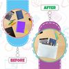 M1SS 10 Pcs- A5 Plastic Wallets Carry Folders Popper Wallet Polypropylene Document Folder with Press Stud for School, Office Supplies, Document Classification (White)
