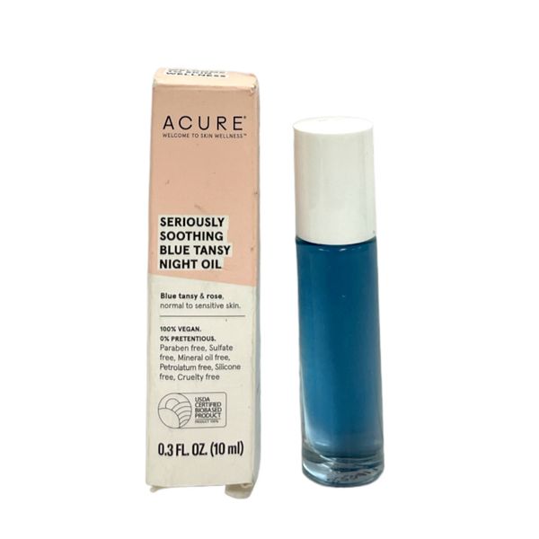 Acure Seriously Soothing Blue Tansy Night Oil(0.3fl/10ml)New As Seen In Pictures