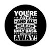 Holy basil Lover Food Funny PopSockets Swappable PopGrip