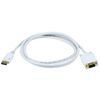Monoprice 6ft 28AWG DisplayPort to VGA Cable - White