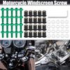 Motoforti 20pcs M5 Motorcycle Windscreen Screw Fairing Windscreen Bolt Green