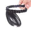 Frcolor Bangs Wig with Braid Wig, Airy Bangs, Air Sensation, Headband, Hair Band, Hair Accessory, Part Wig (Black)