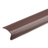 Sourcing Map 3.3Ft PVC Self Adhesive Stair Edges Protector, L Shape Stair Edging, Dark Brown
