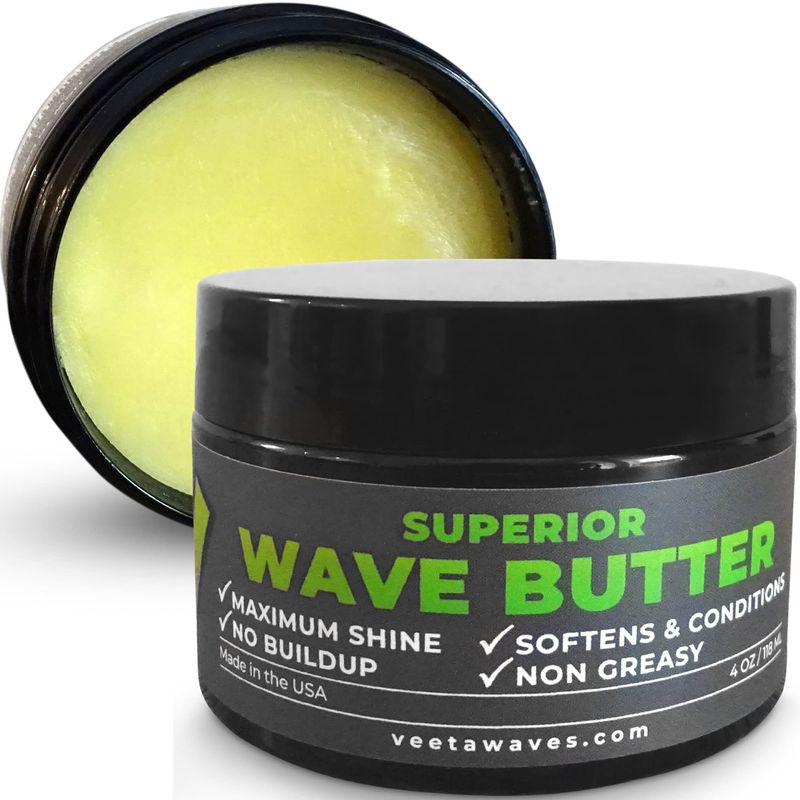 Veeta Superior Wave Butter - 360 Wave Grease for Men, Maximum Shine ...