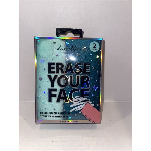 Erase Your Face Danielle Reusable Makeup Removing Cloth 2 Pack Green
