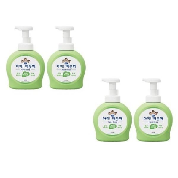 Aikkeokcheo Hand Wash Green Grape Scent 490ml Main Product x 4 Foaming Hand Sanitizer Hygiene Products