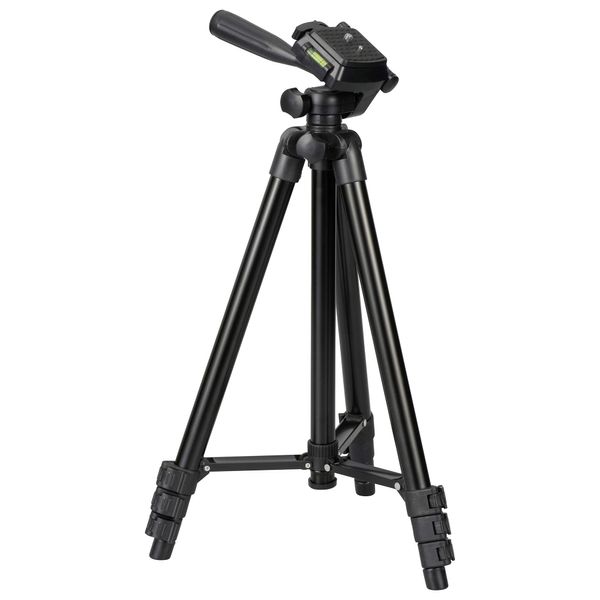 Ohm OCT-ATR4-127K Camera Tripod, Lightweight, Compact Type, Black, Maximum Height 50.8 inches (1290 mm)