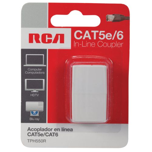 RCA TPH550R CAT-5E/CAT-6 in-Line Coupler, White