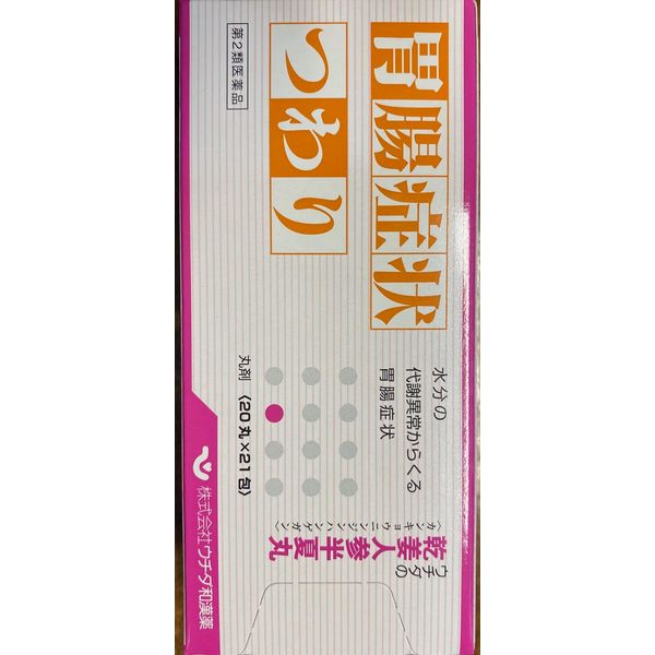 【第2類医薬品】ウチダの 乾姜人参半夏丸20丸 × 21包