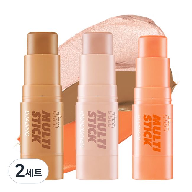 I'M MEME Multi Stick 3 Second Fulme Warm Tone Shading 7g + Blusher 7g + Highlighter 7g Set