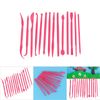 14pcs Pottery Clay Tools Set with Plastic Case Modeling Pottery Sculpting Tools Kits for Shaping(Rose red)