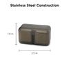 Rabbit Whiskey and Beverage Jumbo Chilling Stones Set, Chrome