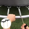 Zovator 2 PCS Trampoline Spring Pull Tool Kit, Trampoline Spring Tool Puller Hook Trampoline Peg Puller with Plastic Handle for Jumping Trampoline Spring Installation