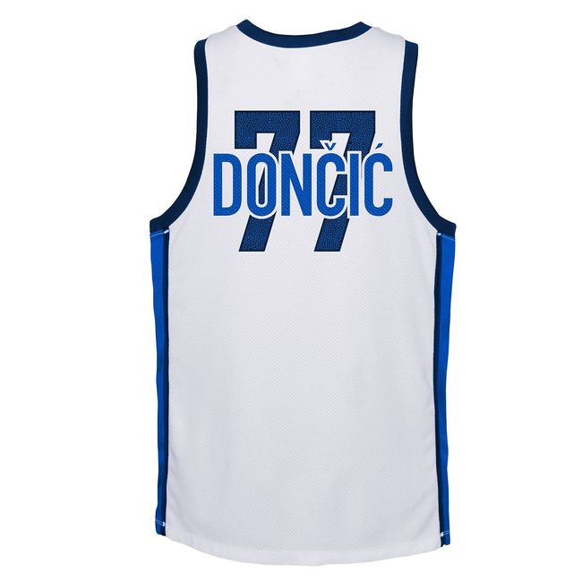  Luka Doncic Dallas Mavericks White #77 Youth 8-20 Away