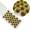 Woohome 32 Miniature Grass Cluster, Red Static Grass Tuft Model Vegetation Groups for DIY Model Train Landscape