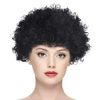 CCINEE Bomber Afro Wig, Explosion Head, Costume, Wig, Costume Accessory, Cosplay, Wig, Costume, Fluffy, Funny, Entertaining Item, Ball, Halloween Party Goods, Unisex (Black)