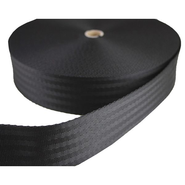 TN40-03 Webbing Strap 40 mm Wide 25 m Length 4 cm Width Black