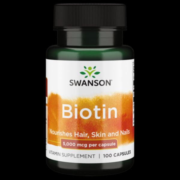 Swanson Biotin 5,000 Mcg 100 Capsules