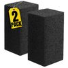 1InTheHome Grill Cleaning Brick, Griddle Cleaning Block, Reusable, Black, 2 Pack