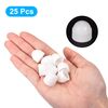 sourcing map Plastic Dome Nut Protection Cap Covers, M8 Nut Cover White 25pcs