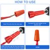 2pcs Electrical Wire Twisters Tool with 1/4" Chuck Wire Twisting Tool for Drill