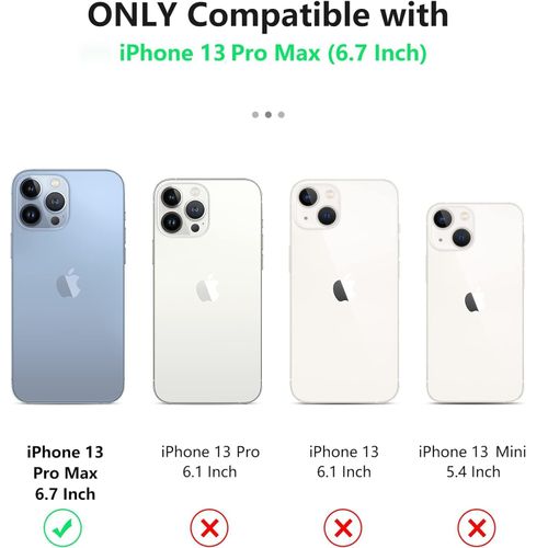 SOiOS for iPhone 13-Pro-Max Phone Case Cell Phone Cover Green | Military Grade, Dropproof, Protective, with Kickstand, Slider, Rugged, Heavy Duty, Protection, Phonecase