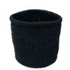 ORIKAGO Basket SS - Storage Basket Black Small Trash Can Kitchen Entryway Trinket Storage - Basic Black