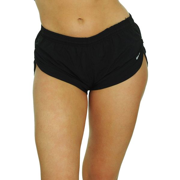 UZZI Women's Basic Running Shorts Swimwear Trunks 1830 Black M