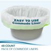 Bedside Commode Liners for Portable Toilet Chair Bucket and Bedpan | Value... 