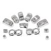 13PCS Chrome Hand Control Switch Housing Button Cover Cap For Harley Road Glide