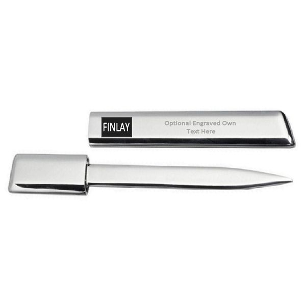 Engraved Letter Opener Optional Text Printed Name - Finlay