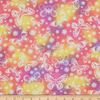 Comfy Flannel Butterflies Pink, Fabric by The Yard
