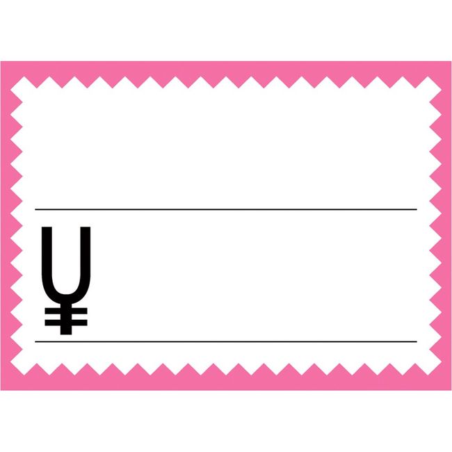 Takajirushi Card Pink Frame 16-4269 Small, Pack of 50