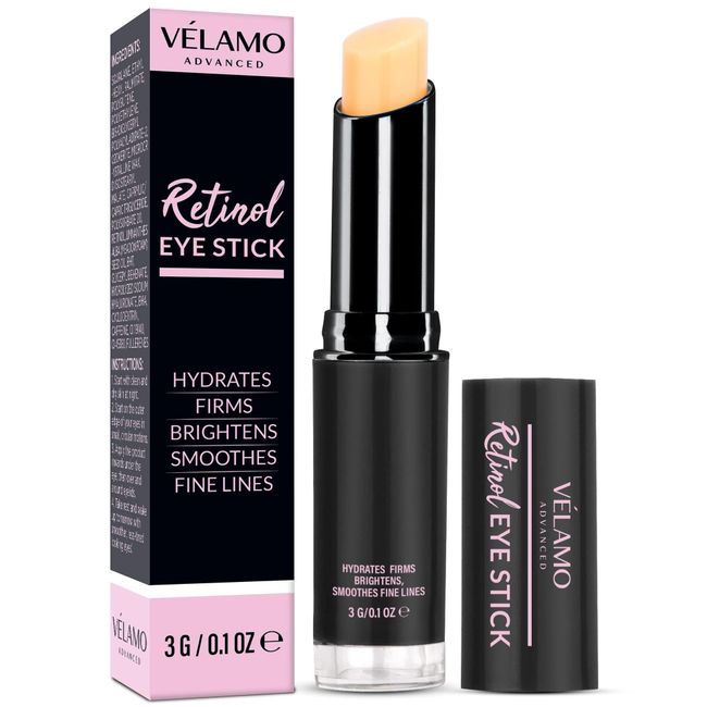 Retinol Eye Stick, Retinol Eye Cream for Dark Circles and Puffiness, Caffeine Eye Cream, Visible Results in 3-4 Weeks, Under Eye Cream Anti Aging