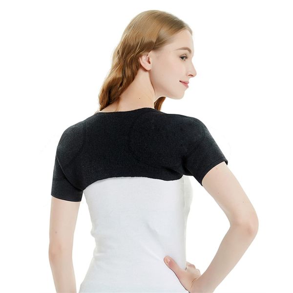 Shoulder Support Brace Warm Shoulder Protection Elastic Wool Shoulder Pad Stability Brace Adjustable Shoulder Warp Sleeve Protector for Pain Relief Injury Recovery Compression Arthritis Chronic Unisex