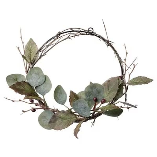 Artificial wreath, in/outdoor beech