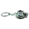 Maxima Turbine Shaped LED Mini Light with Key Chain Sound, Plated Silver (Plated)