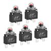 5pcs Overload Protector 15A AC125/250V DC32V Push Button Thermal Circuit Breaker