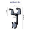 360° Car Phone Holder Rotatable And Retractable Rearview Mirror Mount Universal