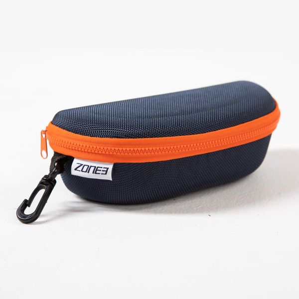 ZONE3 Swimming Goggles case, Navy/Orange, ONE SIZE