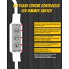 YM E-Bright Led Dimmer Switch Inline Mini Flash Strobe Blink Module Controller Dimmable For Single Color Led Strip Lights Compatible With DC 5-12V,Power-off Memory Function (Pack of 4)