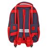 Hartom Kids Space Theme Rolling Backpack, Navy Blue and Red, Astronaut Design with Planets