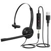 Mpow 2.5mm Wired Headset Phone Call Earphone USB Telephone Headphones PC Laptop