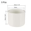 sourcing map 25mm PVC Pipe Cap Fitting, Slip Socket External End Caps 5 Pcs