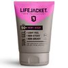 LifeJacket Sun Protection Gel SPF 50 UVA, UVA 5* Sun Cream/Sunscreen factor 50, Face + Body 100ml Lightweight, Non-greasy, Water resistant, Cruelty free, Clinically Approved for Sensitive & Dry Skin