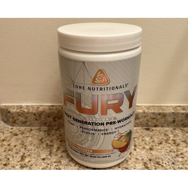 Core Nutritionals FURY Next Generation Pre Workout (Tropic Thunder) New