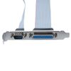 uxcell DB25 Parallel DB9 COM Port Cable Bracket PC Motherboard