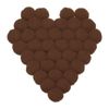 Rebower Soft and Fuzzy Balls Rainbow Craft Pom Fabric - 0.59 Inch/Dark Brown / 300PCS